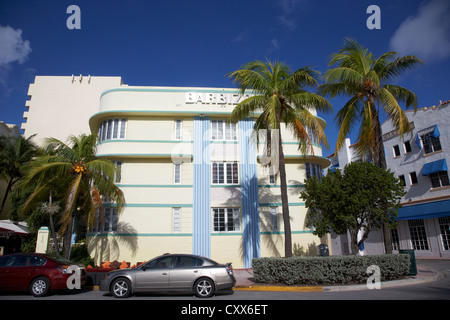 barbizon Vermietung Eigentumswohnungen im Art-deco-historisches Viertel Ocean Drive Miami Süden Strand Florida usa Stockfoto