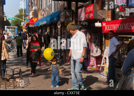 Viertel der Jackson Heights in Queens in New York Stockfoto