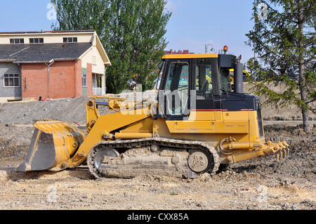 Radlader Bagger Baumaschinen Maschinen Stockfoto