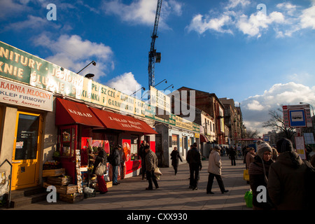 Bazar Rozyckiego Markt Praga Warschau Polen Stockfoto