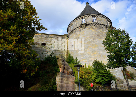 Die mittelalterliche Burg Bentheim. Bad Bentheim, Deutschland. Stockfoto