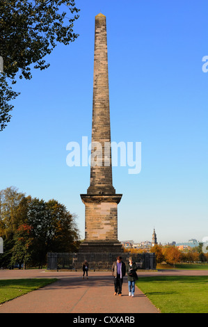 Nelsonsäule in Glasgow Stockfoto