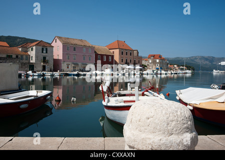 Stari Grad Wasser. auf der Insel Hvar, Kroatien. Stockfoto