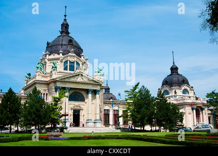 Das Szechenyi Spa Városliget (Hauptstadt Park von Budapest) Stockfoto