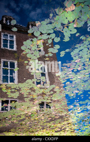 Detail der "Huis Te Ruurlo", ein Schloss in Ruurlo, Gelderland, Niederlande Stockfoto