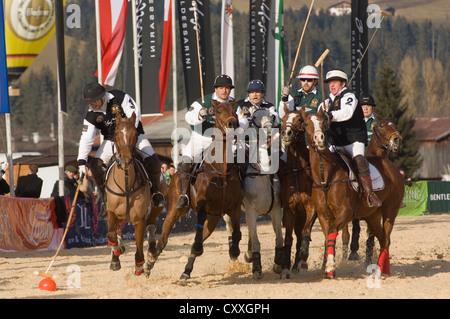 Polo, Kitzbühel, Tirol, Österreich, Nordeuropa Stockfoto