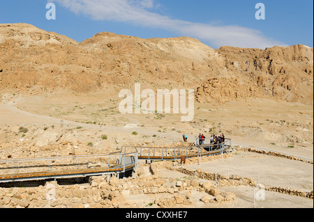 Ausgrabungen, Ruinen von Qumran, Westjordanland, Israel, Naher Osten Stockfoto