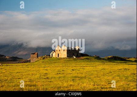 Verlassenen Bauernhof, Austurland, Island, Island, Osteuropa Stockfoto