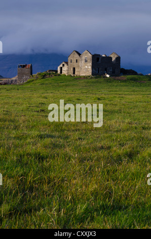 Verlassenen Bauernhof, Austurland, Island, Island, Osteuropa Stockfoto