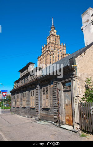 Lettische Akademie der Wissenschaften (1953) Maskavas Forštate Moskauer Vorstadt Riga Lettland Mitteleuropa Stockfoto