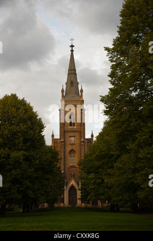 Str. Pauls Evangelical Lutheran Church (1887) Grīziņkalns die neue Stadt Riga Lettland Europa Stockfoto