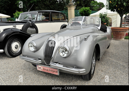 Jaguar XK 120 OTS, erbaut im Jahre 1952, Oldtimer, Retro Classics Meets Barock 2012, Ludwigsburg, Baden-Württemberg Stockfoto