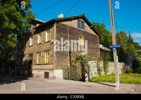 Vana-Kalamaja Straße Kalamaja Bezirk Tallinn Estland Europa Stockfoto