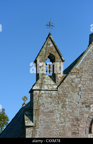 Glockenstuhl. Kirche des Heiligen Jakobus. Welton, Cumbria, England, Vereinigtes Königreich, Europa. Stockfoto