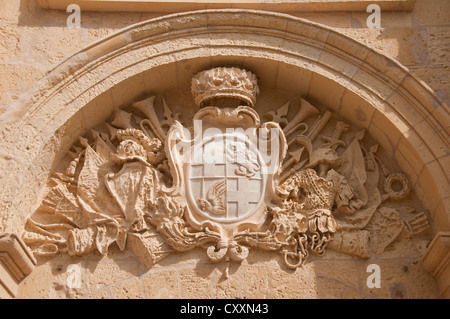 Detail des Haupteingangs nach Mdina, Malta Stockfoto