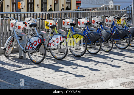 Leihräder, Stadtzentrum von Wien, Austria, Europe Stockfoto