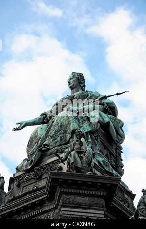 Kaiserin Maria Theresa, 1717-1780, Detail-Ansicht des Denkmals, Wien, Österreich, Europa Stockfoto