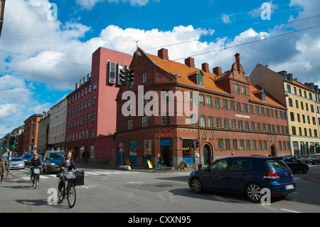 Istedgade Straße Vesterbro Bezirk Mitteleuropa Kopenhagen Dänemark Stockfoto