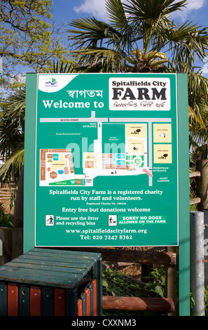 Urban Farm, Spitalfields Stadtbauernhof, London, England, Vereinigtes Königreich, Europa Stockfoto