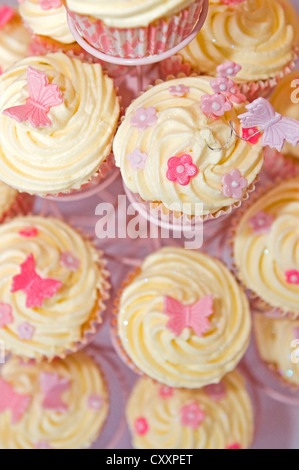 Rosa Muffins Stockfoto