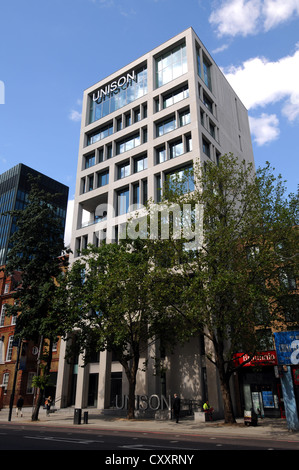 UNISON Hauptquartier, "Euston Road", London, England, Großbritannien, UK Stockfoto