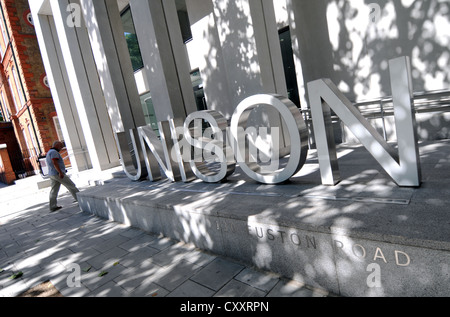 UNISON Hauptquartier, "Euston Road", London, England, Großbritannien, UK Stockfoto