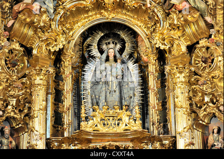 Detailansicht, Altar, Iglesia de Santa Maria De La Asuncion, Arcos De La Frontera, Provinz Cadiz, Andalusien, Spanien, Europa Stockfoto
