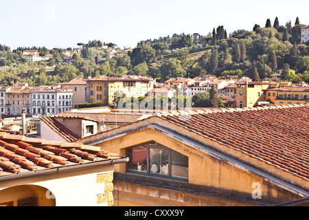 Blick über die Dächer von Florenz, Italien. Stockfoto