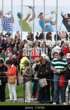 Zuschauer bei den BMW International Open 2012, Köln, Pulheim, Gut Lärchenhof Golfplatz, Deutschland. Stockfoto