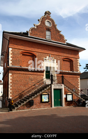 Der Shire Hall auf dem Markt Hill Woodbridge Suffolk England Stockfoto