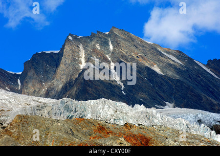 Eisfront Anen Gletscher, Lötschental Valley, Wallis, Schweiz, Europa Stockfoto