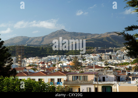 Blick spielerischen Rethymnon Stadt aus dem Fortteza-Kreta-Griechenland Stockfoto