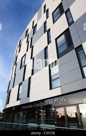Waterfront Campusgebäude Suffolk University Ipswich Suffolk England Stockfoto
