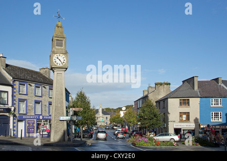Uhrturm, Westport, County Mayo, Irland Stockfoto