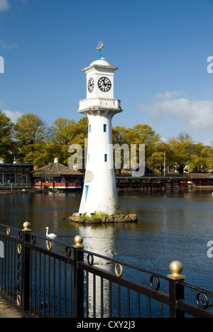 Scott Memorial Roath Park See Cardiff South Wales, Australia Stockfoto