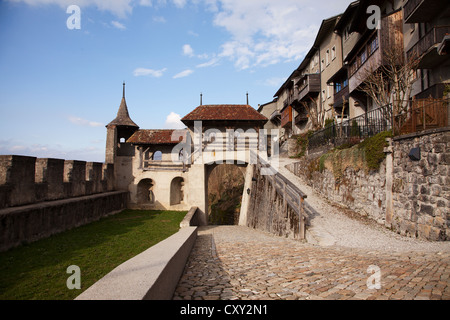 Schloss Gruyères (Château de Gruyères) Stockfoto