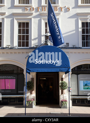 Sotheby's Auktionshaus in New Bond Street, London Stockfoto