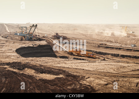 die Industrie-Szene - offene gegossen - Most - Tschechien Stockfoto