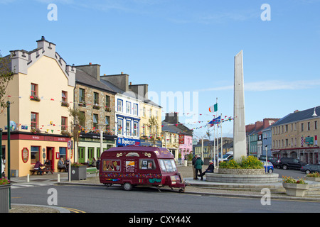 Markt-Platz, Clifden, Connemara, Co. Galway, Irland Stockfoto