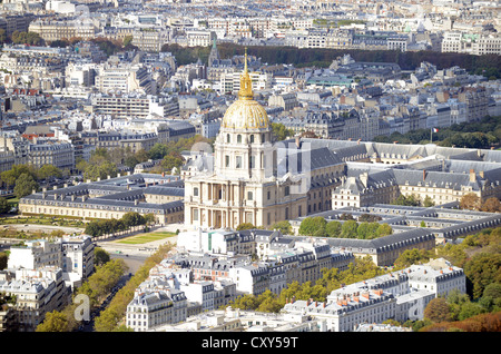 Les Invalides, Paris, Frankreich. Goldene Dom der Kirche an "Les Invalides" Paris, Frankreich Stockfoto