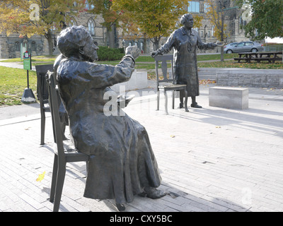 Fünf Frauen Statuen Parlament-Hügel-Ottawa Stockfoto