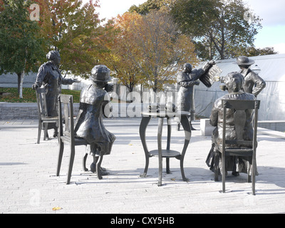 Fünf Frauen Statuen Parlament-Hügel-Ottawa Stockfoto