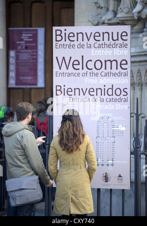 Kathedrale Notre Dame, Notre Dame de Paris, France Stockfoto