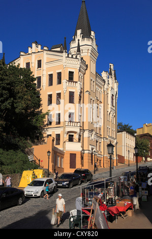 Ukraine, Kiev, Kiew, sieht Abstieg, Schloß Richard Löwenherz, Stockfoto