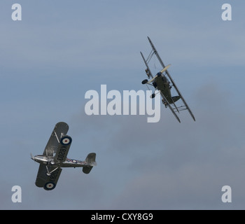 Hawker Hind und eine Hawker Demon Stockfoto