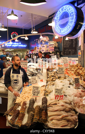 Pike Place Market, "Farmers Market" Public Market Center in Seattle, Washington, USA Stockfoto