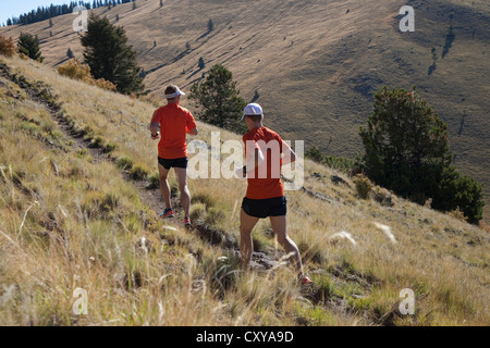 Mt Taylor 50K, ersten konstituierenden Ultramarathon 29. September 2012 - Mt Taylor, San Mateo Mountains in New Mexico Stockfoto