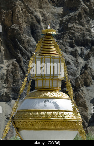 Der neue Stupa am Tabo, Spiti, Nordindien Stockfoto