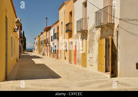 Häuser in der alten Stadt Tabarca Insel Tabarca, Isla de Tabarca, Costa Blanca, Spanien, Europa Stockfoto