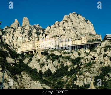 Spanien. Katalonien. Kloster von Montserrat. Stockfoto